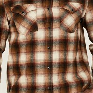 Wrangler Retro Brown Plaid Shirt